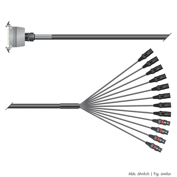 Multicorekabel Quantum, schwarz, 10,00m