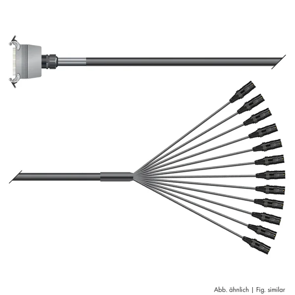 Multicorekabel Quantum, schwarz,  2,00m
