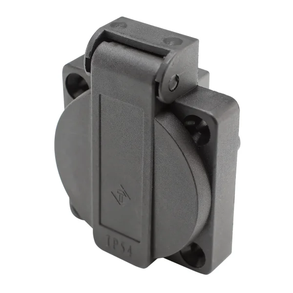 Power-Einbaudose black UK-Version IP54