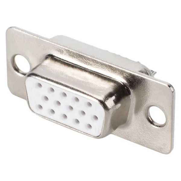 SUB-D-HD Buchseneins 15 pol m Lötkelchen