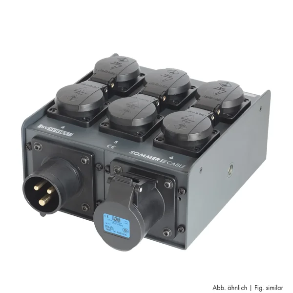 Schukoverteiler 6fach, CEE3 16A, FR