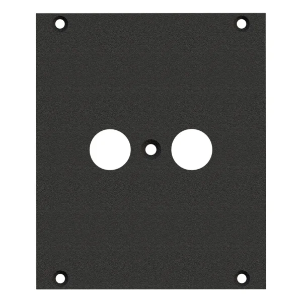 SYSBOXX-Frontblech 2HE 2BE Antennendose