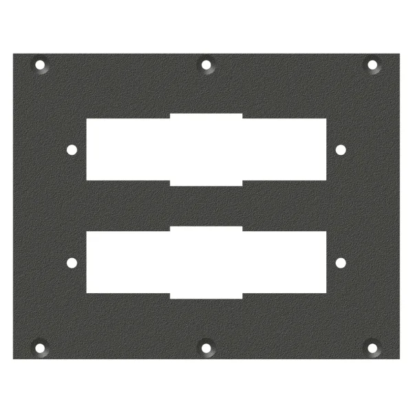 SYSBOXX-Frontblech 2HE 3BE 2xSIEMENS-