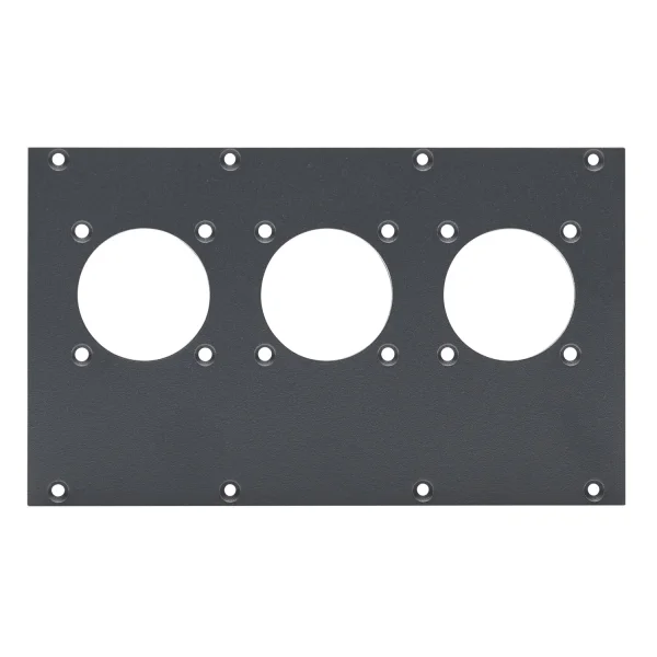 SYSBOXX-Frontblech 2HE 4BE 3 x NL8