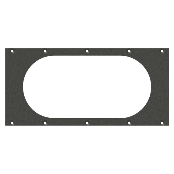 SYSBOXX-Frontblech 2HE 5BE, Hohlwanddose