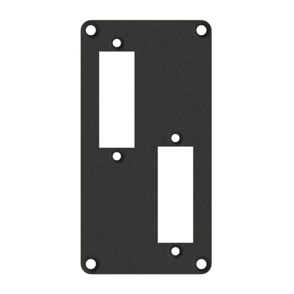 SYPI-Frontblech 2HE 1BE 2xFiber-Combi