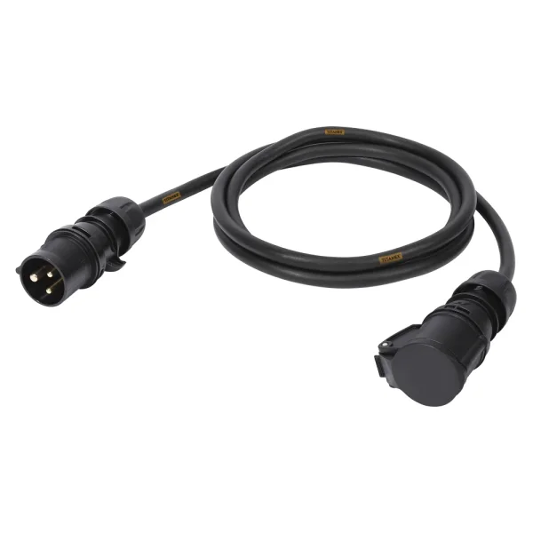 Netzkabel Titanex, schwarz, 10,00m