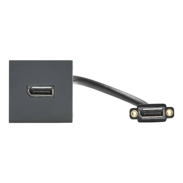 SYSWALL45 DISPLAYPORT -> Kabelbuchse 80°