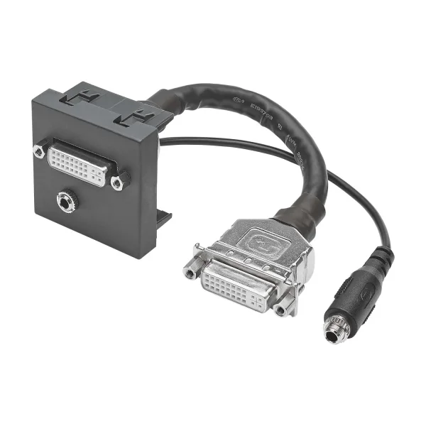 SYSWALL45 DVI+Minikl. -> Kabelbuchsen