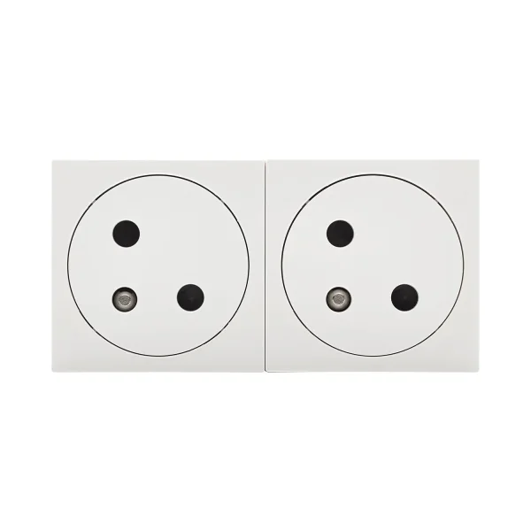 SYSWALL45 SCHUKO-Steckdose CEE7/5 2fach