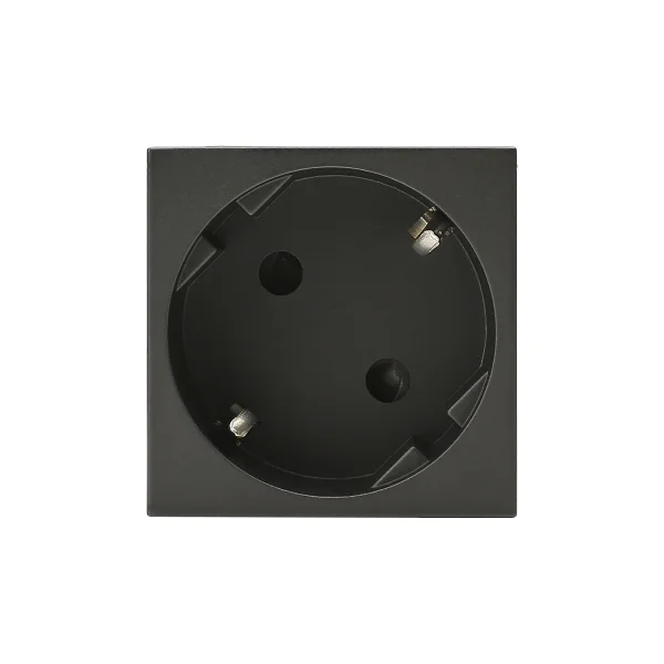 SYSWALL45 SCHUKO-Steckdose 1fach gedreht