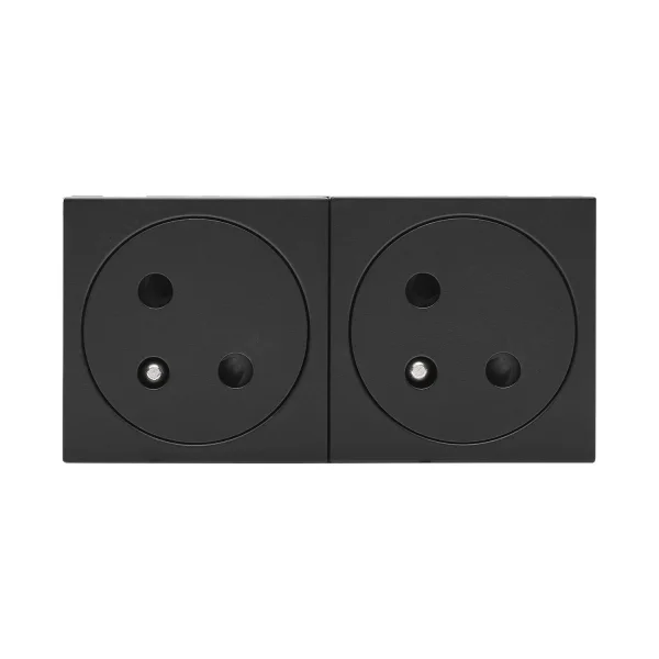 SYSWALL45 SCHUKO-Steckdose CEE7/5 2fach