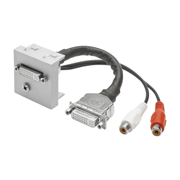 SYSWALL45 DVI+Minikl. -> Kabelbuchsen