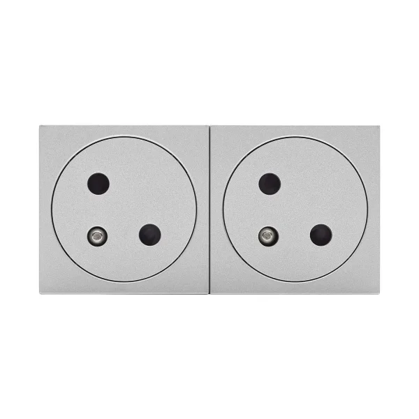 SYSWALL45 SCHUKO-Steckdose CEE7/5 2fach