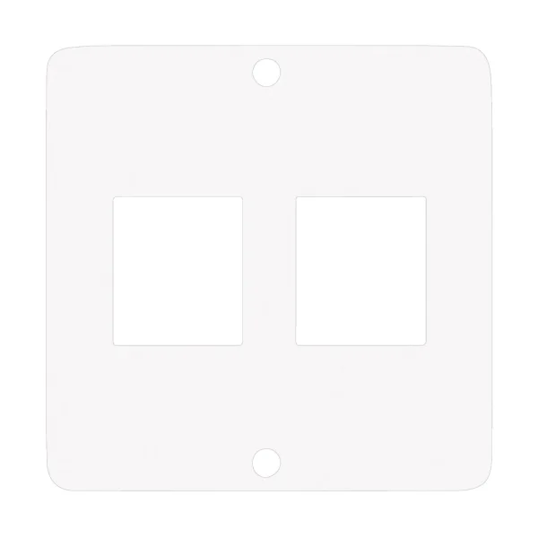 SYSWALL50 Frontplatte, 2x KEYSTONE