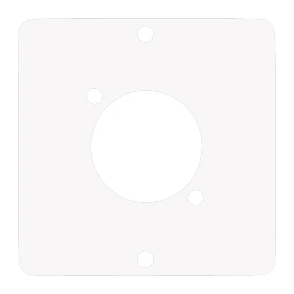 SYSWALL50 Frontplatte, 1x D-TYP