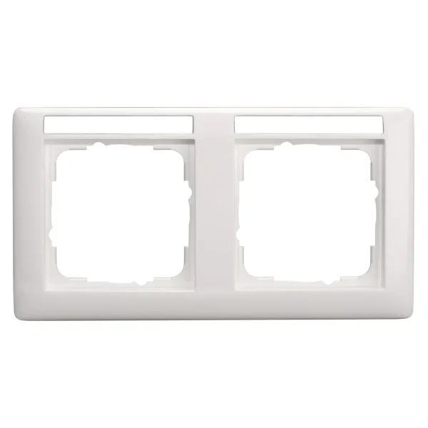 SYSWALL55 Schalterrahmen 2fach, beschr.