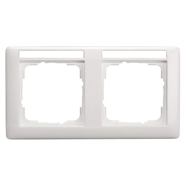 SYSWALL55 Schalterrahmen 2fach, beschr.