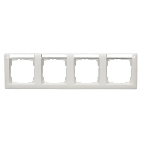 SYSWALL55 Schalterrahmen 4fach, beschr.