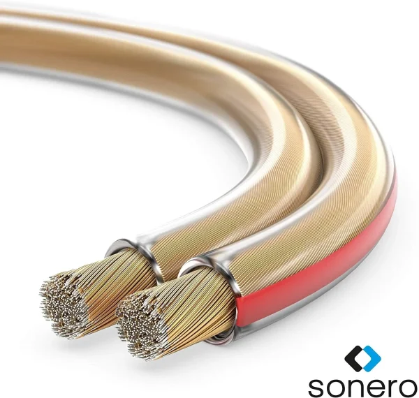 Sonero Premium 0,75mm² Lautsprecherkabel, 25,00m