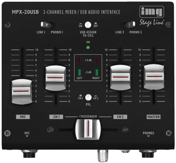 MPX-20USB Stereo-Mischpult