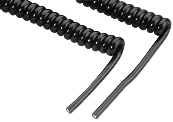 CCX-6M Mike-PTT-Spiralkabel, 90-600cm