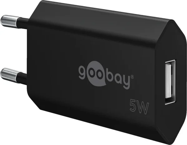 PSS-1005USB/BK USB-A Ladegeraet, 5V/1A