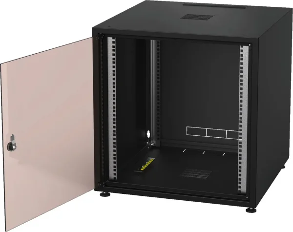 RACK-12GD/SW Stahlblech-Rack, 12HE