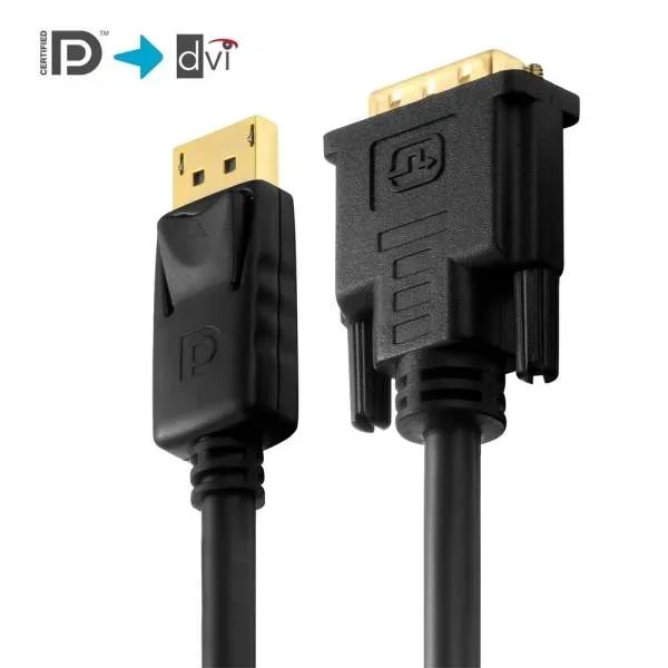 Zertifiziertes aktives 2K DisplayPort/DVI-Kabel - 2,00 m