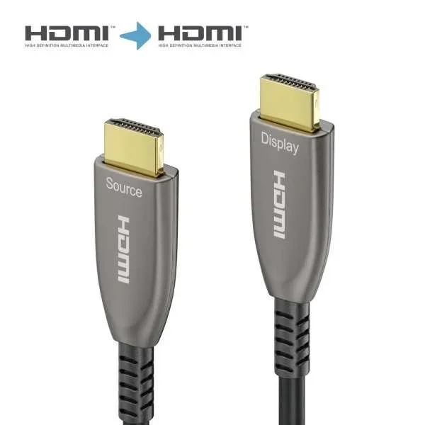 4K High Speed HDMI AOC Glasfaserkabel - 20.00, Anthrazit