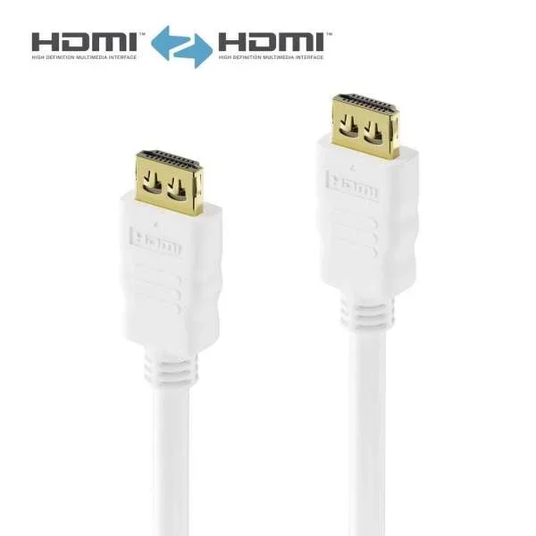 Zertifiziertes 4K High-Speed HDMI-Kabel mit Ethernet-Kanal | weiß, 1.50m​​​​​​​​​​​​​​