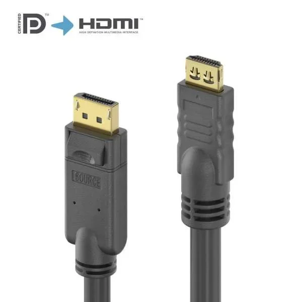 Aktives 4K DisplayPort/HDMI-Kabel - 2,00 m