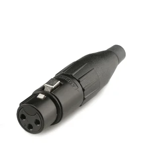 Amphenol Kabelbuchse, 3-pol, schwarz