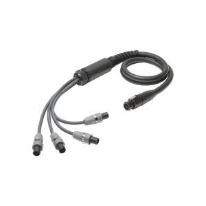 L/S Spleisskabel, schwarz,  5,00m