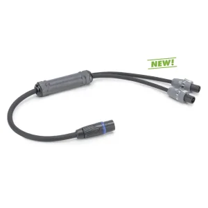 L/S Spleisskabel, schwarz, 10,00m