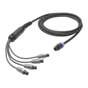 L/S Spleisskabel, schwarz,  3,00m