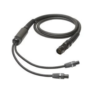 L/S Spleisskabel, schwarz, 10,00m