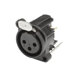 HICON XLR Einbaubuchse 3pol PCB vertikal