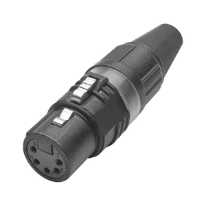 HICON-XLR Kabel-Buchse 5-pol PRO+ sw