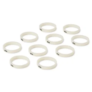 10 Hicon-Nummernringe f. XLR, schmal, ws