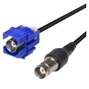 Keystone BNC fem. blau<>BNC fem. an 20cm