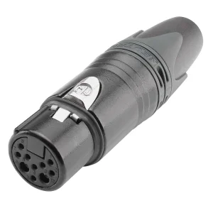 NEUTRIK XLR-Kabelbuchse 10polig, schwarz