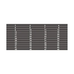 Nummernstreifen 1 - 48 für SYSBOXX