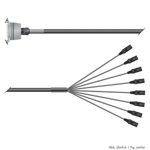 Multicorekabel Quantum, schwarz, 10,00m