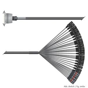 Multicorekabel Quantum, schwarz,  3,00m