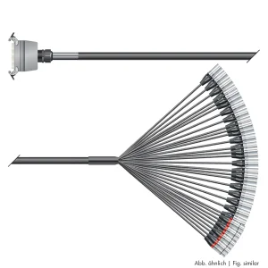 Multicorekabel Quantum, schwarz,  2,00m