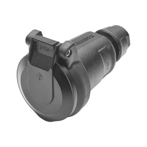 SCHUKO-Kabelkupplung stabile Version sw