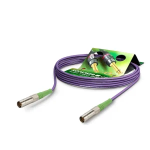 Koaxkabel Slimline, violett,  0,90m