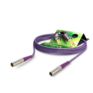 Koaxkabel Slimline, violett,  0,90m