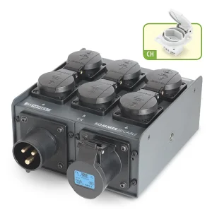Schukoverteiler 6fach, CEE3 16A